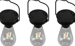 Reality Campus solcellslampa 3 st mattsvart skymningssensor IP44* Solcellslampor Dekoration|Visa Alla Solcellslampor