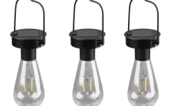 Reality Campus solcellslampa 3 st mattsvart skymningssensor IP44* Solcellslampor Dekoration|Visa Alla Solcellslampor