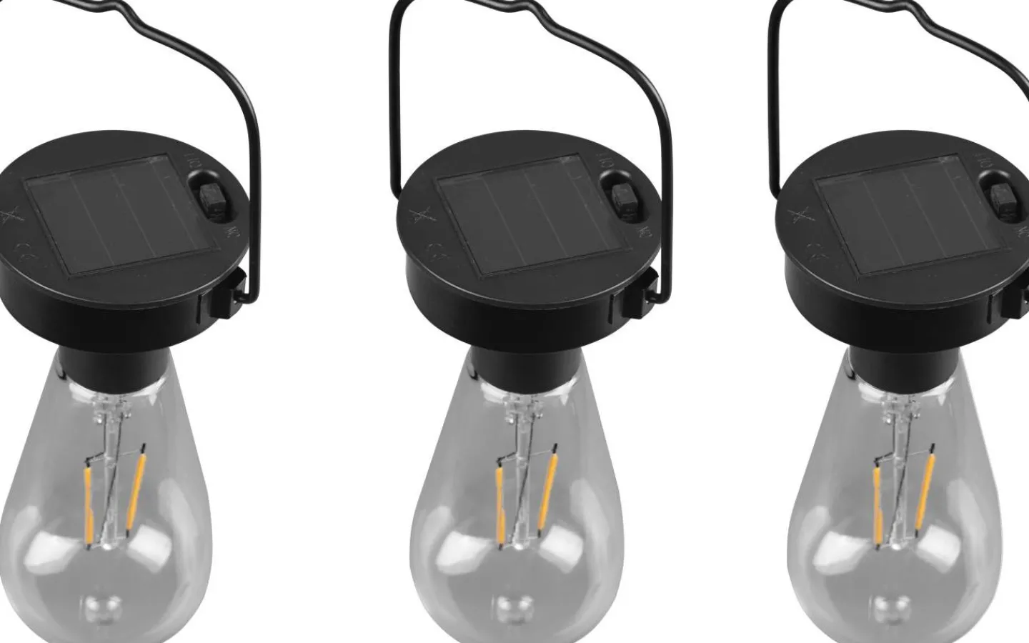 Reality Campus solcellslampa 3 st mattsvart skymningssensor IP44* Solcellslampor Dekoration|Visa Alla Solcellslampor