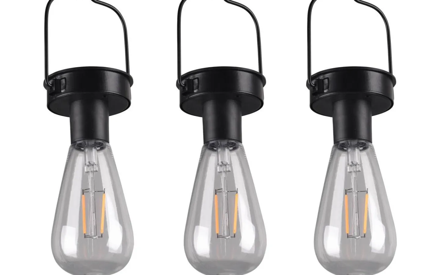 Reality Campus solcellslampa 3 st mattsvart skymningssensor IP44* Solcellslampor Dekoration|Visa Alla Solcellslampor