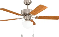 Eglo Candiz Takfläkt 106cm Nickel Med Belysning* Takfläktar