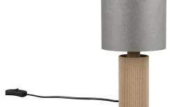 Trio Lighting Canio Bordslampa 27cm E27 trä/grå* Bordslampor