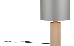 Trio Lighting Canio Bordslampa 48cm E27 trä/grå* Bordslampor