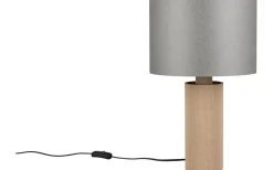 Trio Lighting Canio Bordslampa 48cm E27 trä/grå* Bordslampor