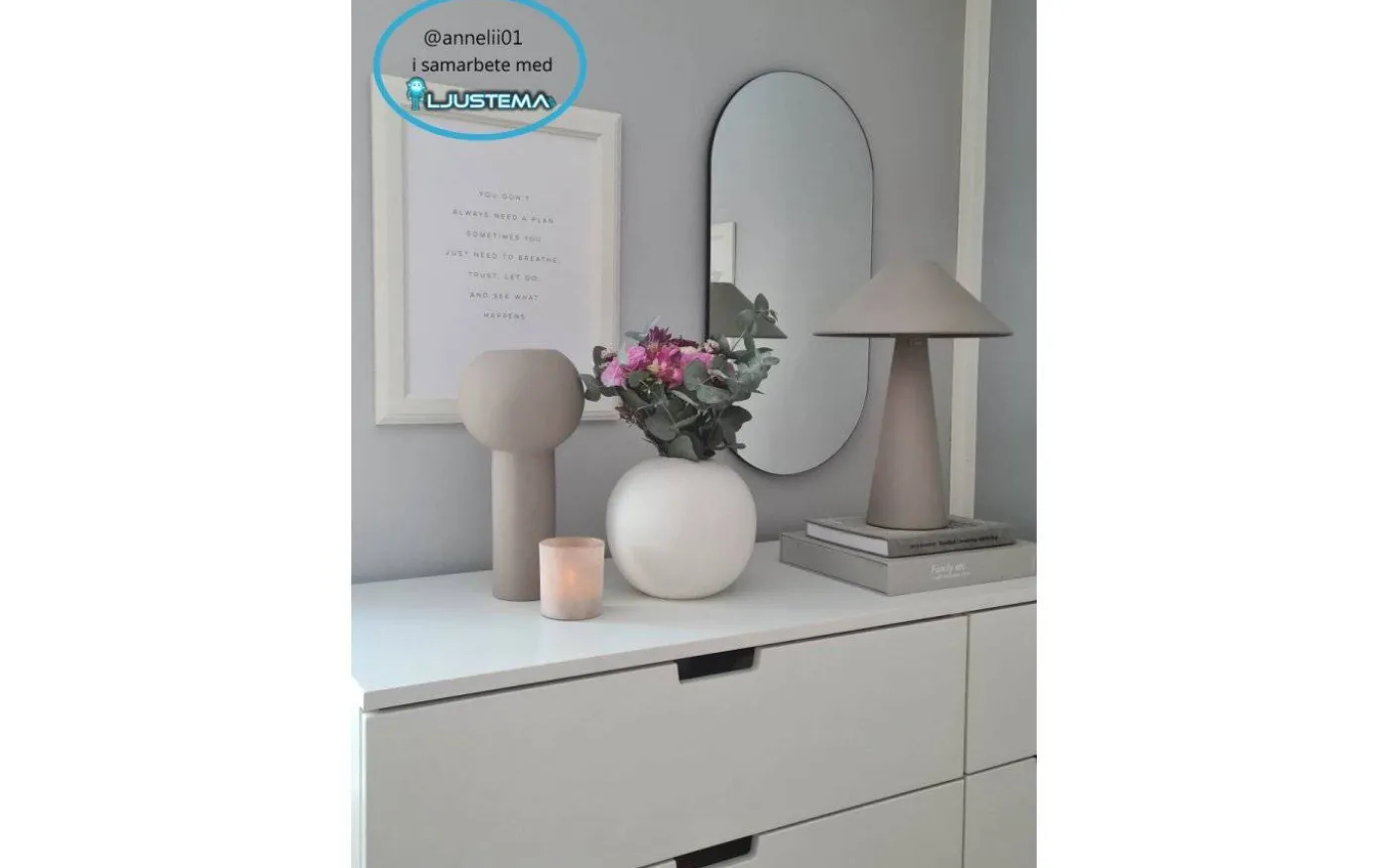 Cannes Bordslampa 40cm Mullvad