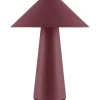 Globen Lighting Cannes Portabel Bordslampa 26cm Burgundy IP44* Uppladdningsbara Lampor Utomhus|Uppladdningsbara Lampor Utomhus