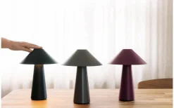 Uppladdningsbara Lampor Utomhus|Uppladdningsbara Lampor Utomhus<Globen Lighting Cannes Portabel Bordslampa 26cm Brun IP44