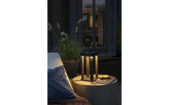 Uppladdningsbara Lampor Utomhus|Uppladdningsbara Lampor Utomhus<Konstsmide Cannes Uppladdningsbar Ljuslykta 42cm Svart IP54