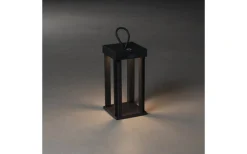 Uppladdningsbara Lampor Utomhus|Uppladdningsbara Lampor Utomhus<Konstsmide Cannes Uppladdningsbar Ljuslykta 42cm Svart IP54