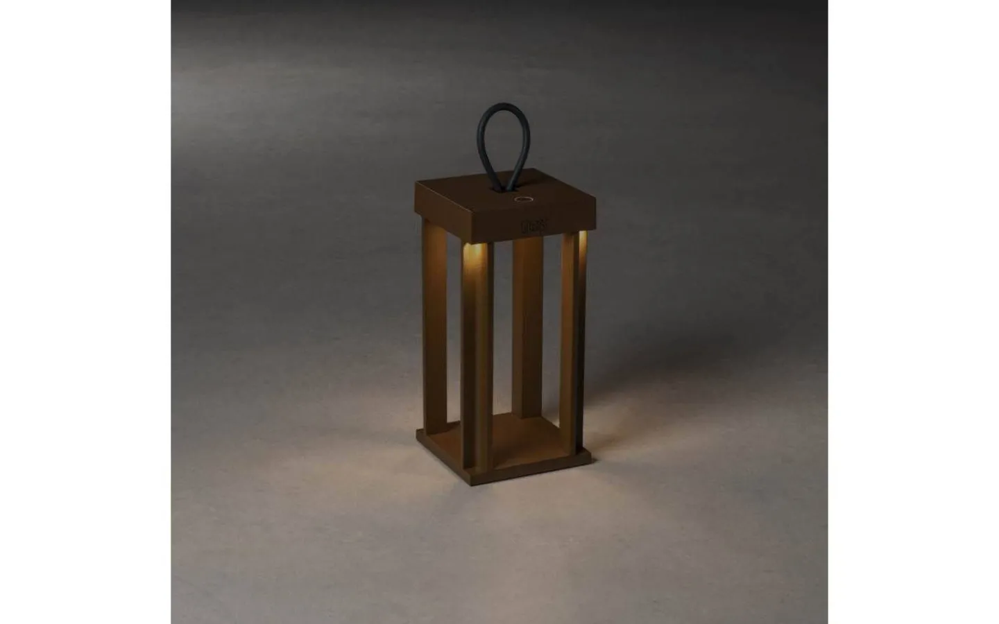 Uppladdningsbara Lampor Utomhus|Uppladdningsbara Lampor Utomhus<Konstsmide Cannes Uppladdningsbar Ljuslykta 42cm Rost IP54