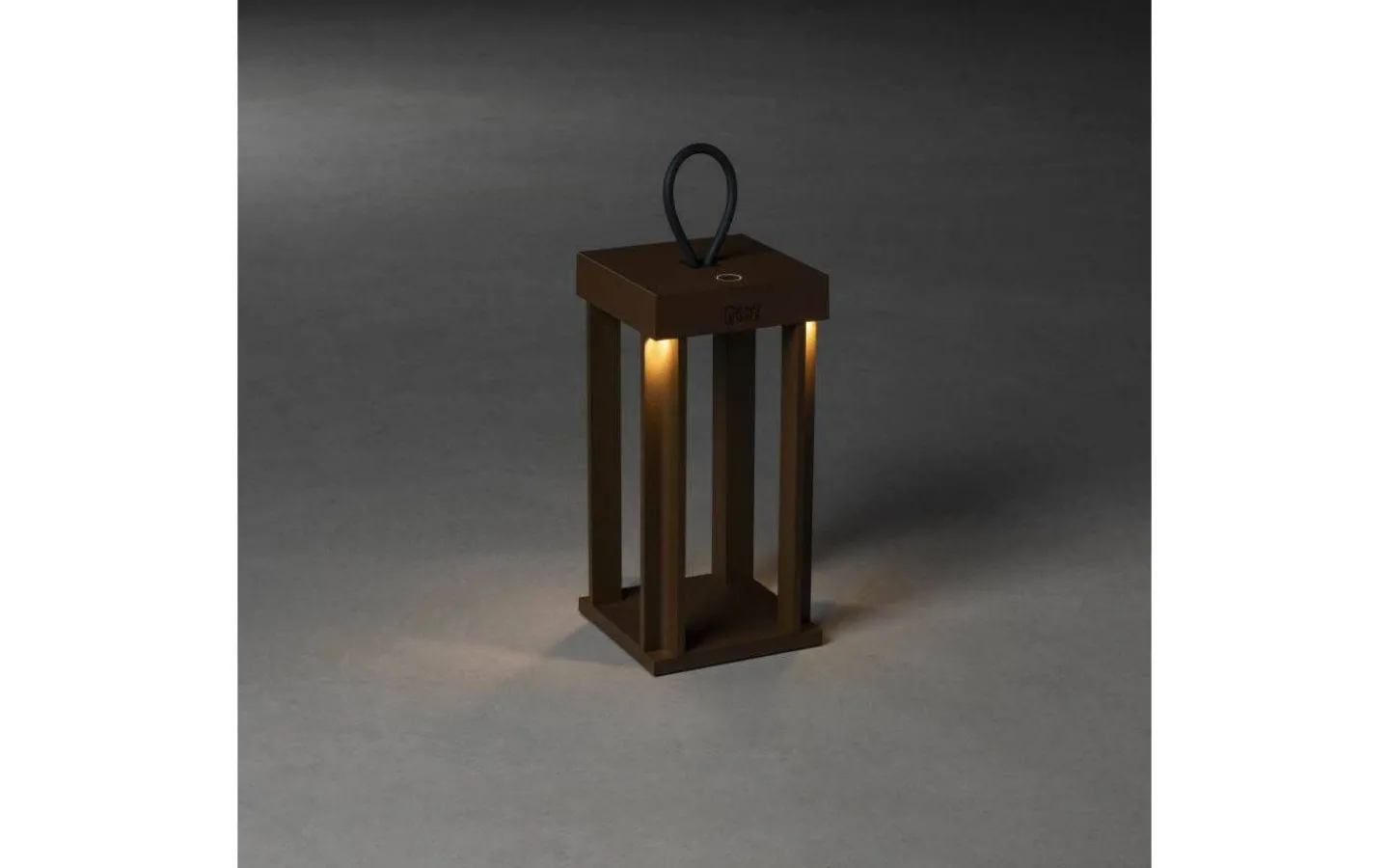 Uppladdningsbara Lampor Utomhus|Uppladdningsbara Lampor Utomhus<Konstsmide Cannes Uppladdningsbar Ljuslykta 42cm Rost IP54