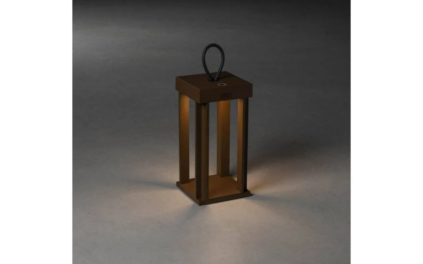 Uppladdningsbara Lampor Utomhus|Uppladdningsbara Lampor Utomhus<Konstsmide Cannes Uppladdningsbar Ljuslykta 42cm Rost IP54