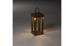 Uppladdningsbara Lampor Utomhus|Uppladdningsbara Lampor Utomhus<Konstsmide Cannes Uppladdningsbar Ljuslykta 42cm Rost IP54