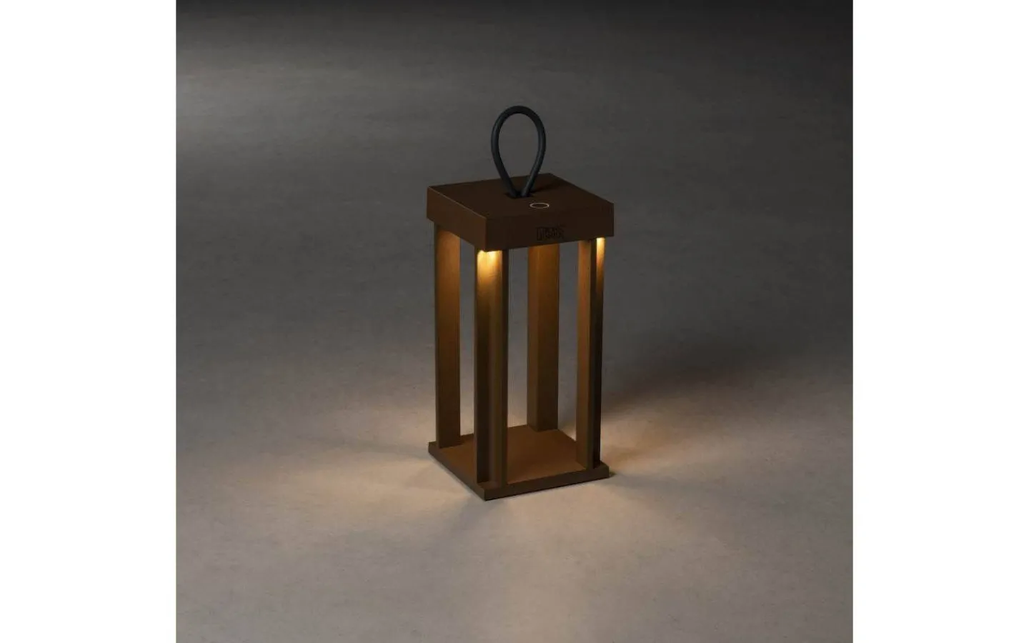 Uppladdningsbara Lampor Utomhus|Uppladdningsbara Lampor Utomhus<Konstsmide Cannes Uppladdningsbar Ljuslykta 42cm Rost IP54