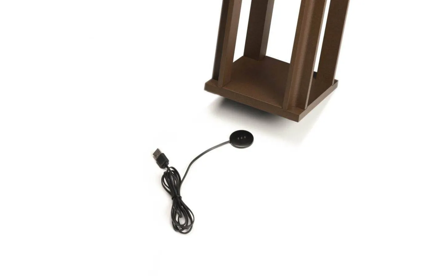 Uppladdningsbara Lampor Utomhus|Uppladdningsbara Lampor Utomhus<Konstsmide Cannes Uppladdningsbar Ljuslykta 42cm Rost IP54