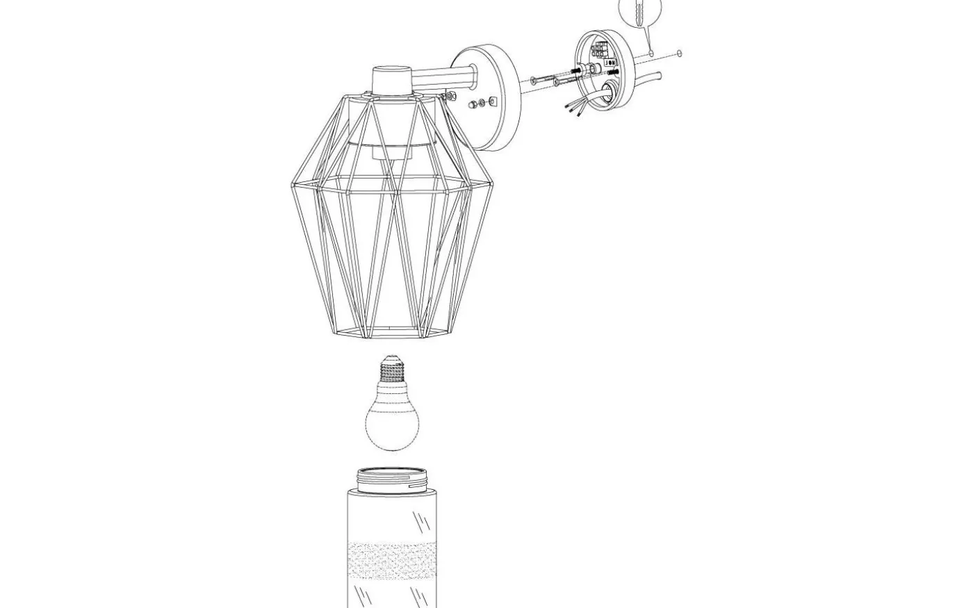 Canove Fasadlykta Svart