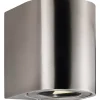 Upp Eller Nedljus Lampor|Upp & Nedljus Lampor<Nordlux Canto 2 Vägglampa LED 2700K 2x6W Rostfritt Stål IP44