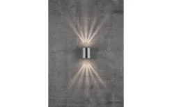 Upp Eller Nedljus Lampor|Upp & Nedljus Lampor<Nordlux Canto 2 Vägglampa LED 2700K 2x6W Rostfritt Stål IP44