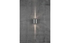 Upp Eller Nedljus Lampor|Upp & Nedljus Lampor<Nordlux Canto 2 Vägglampa LED 2700K 2x6W Rostfritt Stål IP44