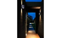 Upp Eller Nedljus Lampor|Upp & Nedljus Lampor<Nordlux Canto 2 Vägglampa LED 2700K 2x6W Grå IP44