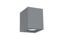 Upp Eller Nedljus Lampor|Upp & Nedljus Lampor<Nordlux Canto Kubi 2 Vägglampa LED 2700K 2x6W Grå IP44