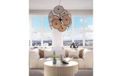 Stora Taklampor Ø70-150 Cm<By Rydens Cappello Taklampa Ø82cm Matt Svart/Beige