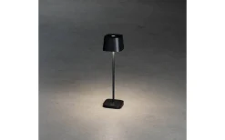 Capri Uppladdningsbar Bordslampa LED 20cm Svart IP54