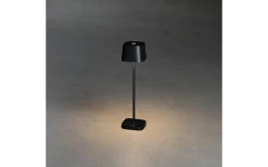 Capri Uppladdningsbar Bordslampa LED 20cm Svart IP54