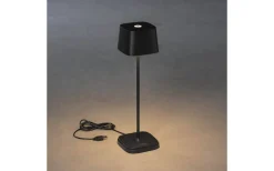 Capri Uppladdningsbar Bordslampa LED 36cm Svart IP54