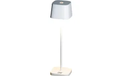 Uppladdningsbara Lampor Utomhus|Uppladdningsbara Lampor Utomhus<Konstsmide Capri Uppladdningsbar Bordslampa LED 20cm Vit IP54