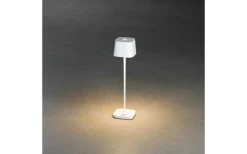 Uppladdningsbara Lampor Utomhus|Uppladdningsbara Lampor Utomhus<Konstsmide Capri Uppladdningsbar Bordslampa LED 20cm Vit IP54
