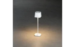 Uppladdningsbara Lampor Utomhus|Uppladdningsbara Lampor Utomhus<Konstsmide Capri Uppladdningsbar Bordslampa LED 20cm Vit IP54
