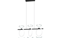 Avlånga Taklampor<Eglo Caranacoa Taklampa 78cm LED 3000K 3x9W Svart