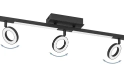 Eglo Cardillio 2 Takspotlight 39cm LED 3000K 3x3,2W + 2x3,3W Svart* Avlånga Takspotlights|Takspot Med 3 Lampor