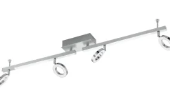 Avlånga Takspotlights|Takspot Med Minst 4 Lampor<Eglo Cardillio Takspotlight 9cm LED 3000K 4x3,2W + 2x3,3W Krom