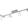 Avlånga Takspotlights|Takspot Med Minst 4 Lampor<Eglo Cardillio Takspotlight 159cm LED 3000K 6x3,2W + 3x3,3W Krom