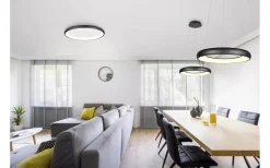 Trio Lighting Cardona Takpendel LED 62cm mattsvart* Stora Taklampor Ø50-69 Cm