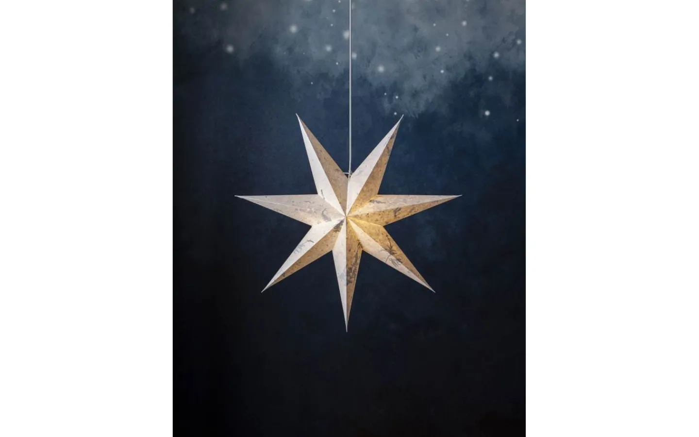 Star Trading Care Julstjärna 60cm Vit/Gröna Blad* Visa Alla Julstjärnor|Julstjärnor Utan Sladd