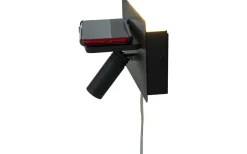 Cargador Vägglampa med Trådlös Laddning och USB LED 3000K Svart