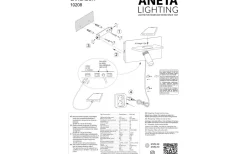 Cargador Vägglampa med Trådlös Laddning och USB LED 3000K Svart