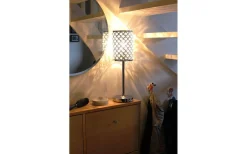 Bordslampor<Oriva Carlo Bordslampa Kristall K5 52cm Krom