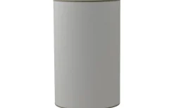 Hallbergs Carolin Cylinder Lampskärm Hög Ø25cm Vit, Sandfärgat Band* Cylinder Lampskärmar