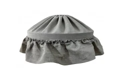 Hallbergs Carolin Takskärm Volang Ø70cm Linne Natur* Takskärmar