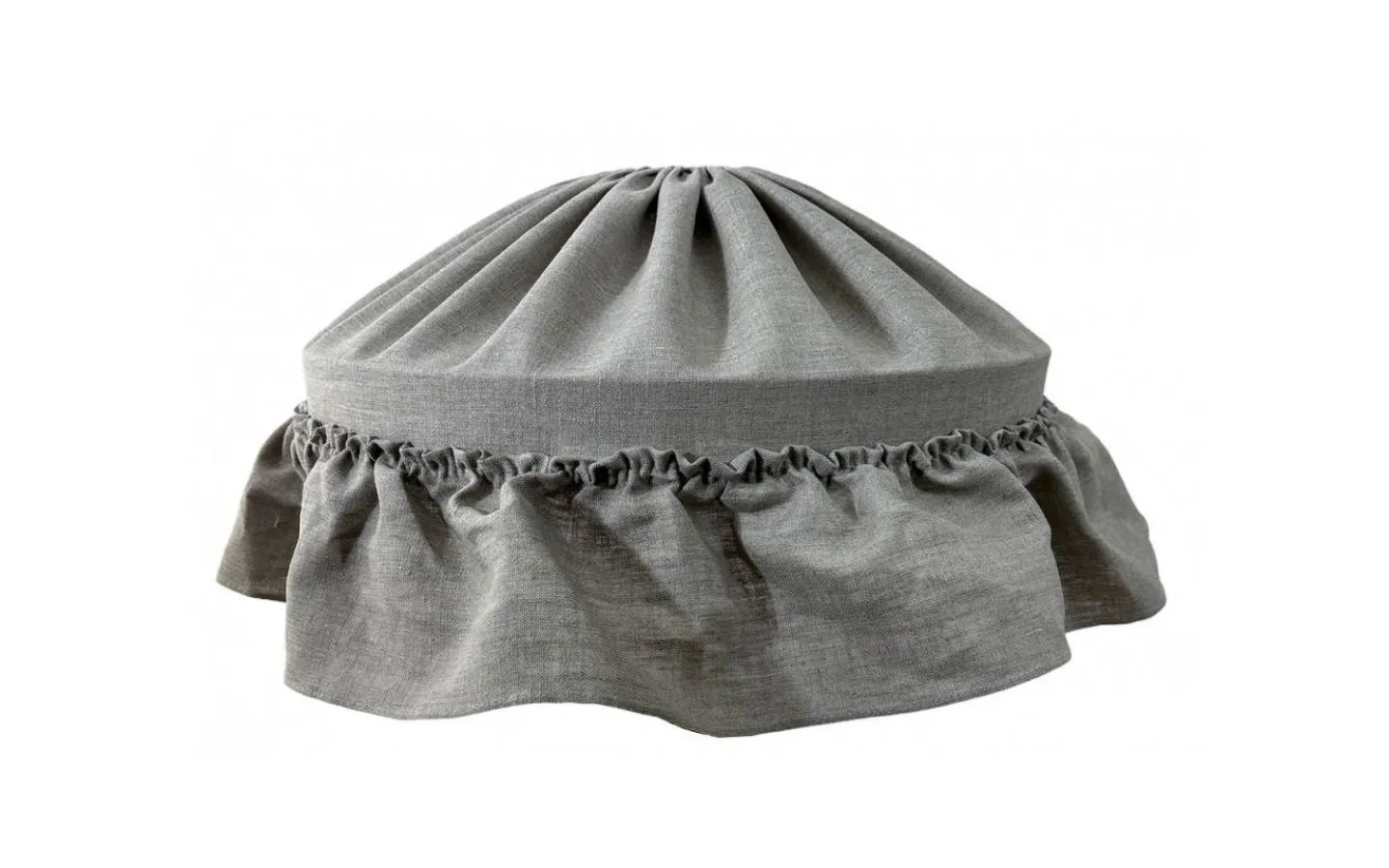 Hallbergs Carolin Takskärm Volang Ø70cm Linne Natur* Takskärmar