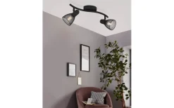 Eglo Carovigna Takspotlight 37cm Svart* Avlånga Takspotlights|Takspot Med 2 Lampor