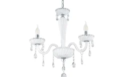 Eglo Carpento Kristallkrona 2-Arm 54cm Vit* Kristallkronor