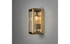 Kustnära Belysning|Vägglyktor<Konstsmide Carpi Vägglampa 30x12,5cm Mässing IP44