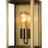 Carpi Vägglampa 30x18cm Mässing IP44