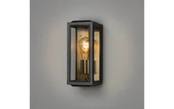 Konstsmide Carpi Vägglampa 30x12,5cm Svart/Mässing IP44* Kustnära Belysning|Vägglyktor