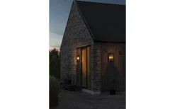 Konstsmide Carpi Vägglampa 40x20,5cm Svart/Mässing IP44* Kustnära Belysning|Vägglyktor